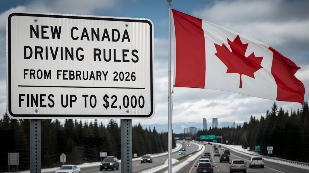 New Canada Driving Rules From February 2026 Bring Fines Reaching $2,000