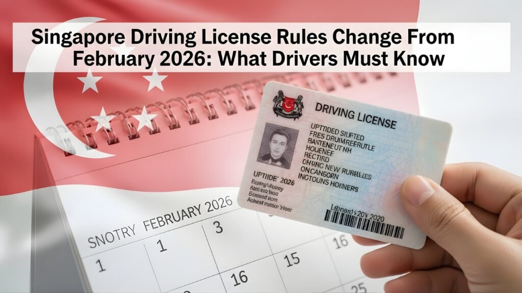 Singapore Driving License Rules Change From February 2026: What Drivers Must Know